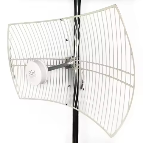 5G Ultra Wide-band Dual Polarized Directional Grid Parabolic Antenna 2*30dBi for Improve 5G 4G CPE MIMO Router Network Speed