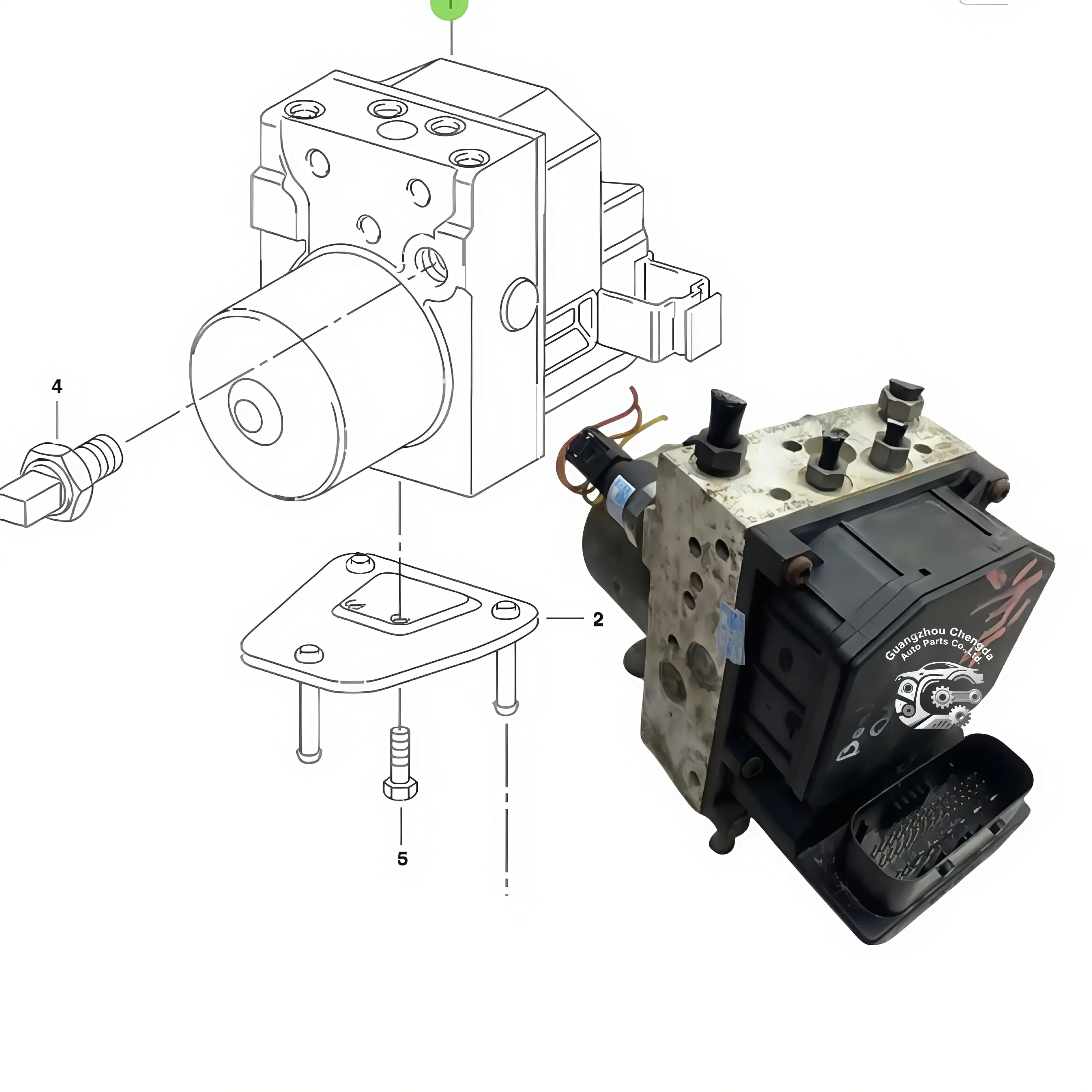 

Hot Sale Genuine Premium ABS Hydraulic Pump ECU Control Module PN:3W0614517D For 04-09 Bentley Flying Spur 3W0614517D ABS Module