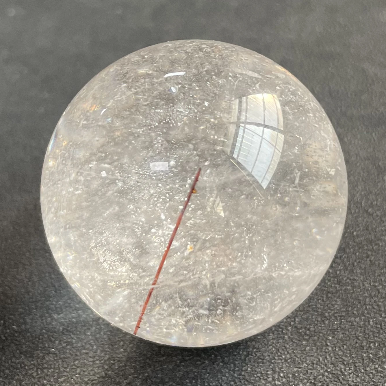 75g Natural Stone Quarte Rutilated Crystal Ball Polished Clear Quartz Sphere Reiki Healing Room Decor Fengshui Y1523