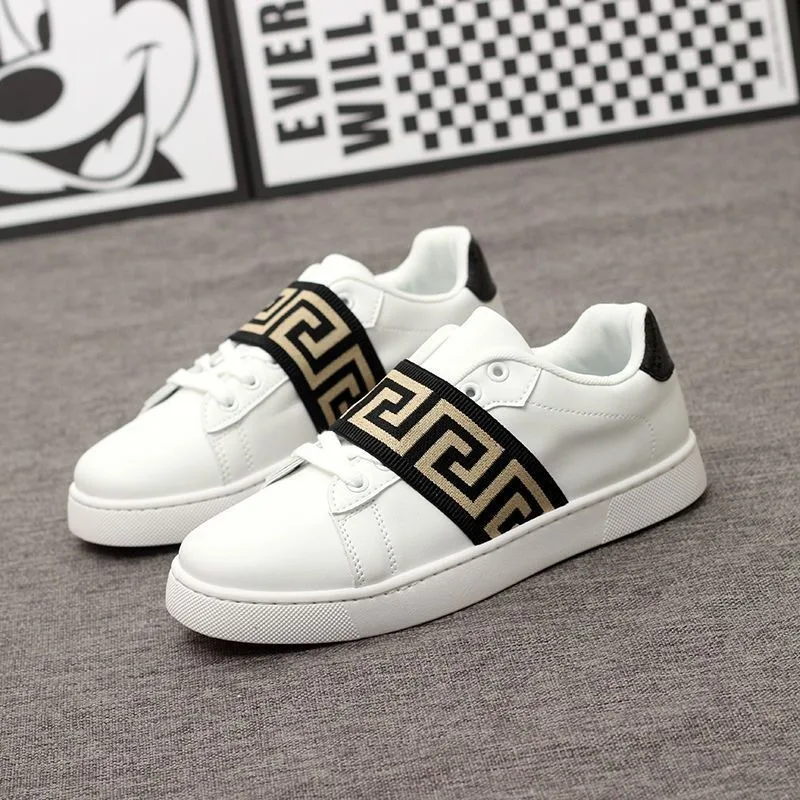 

дизайнерская мужская обувь из искусственной кожи, повседневная обувь, мужские кроссовки, роскошные кроссовки для скейтборда, черный, белый цвет