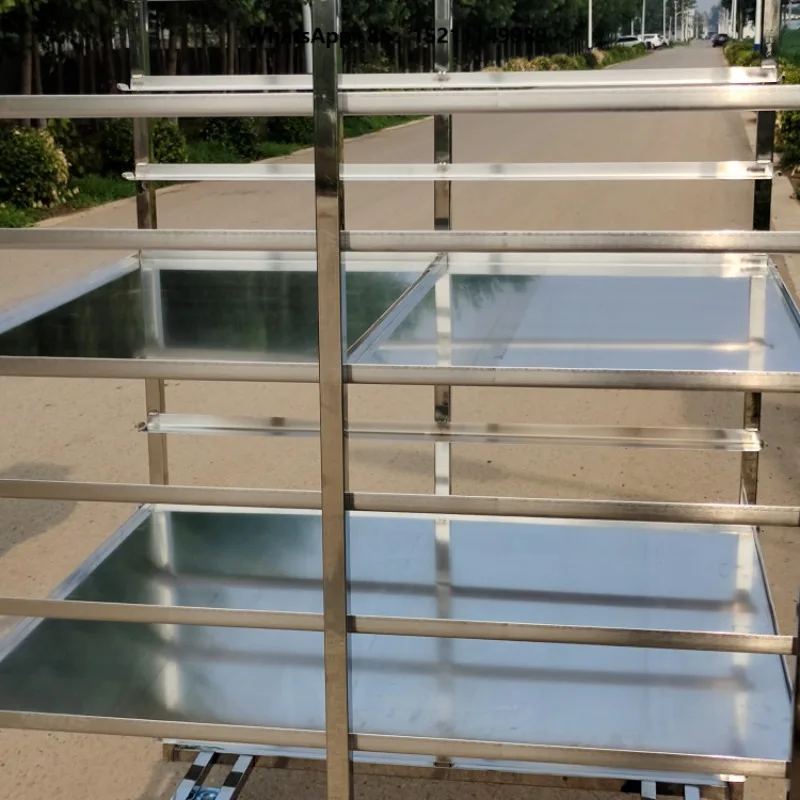 Multi-Layer Stainless Steel Utility Trolley for Hotel & Catering Industry