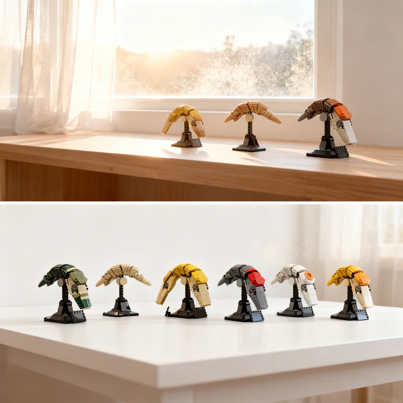273pcs MOC Star Battle Ultimate Collector Series B1 Droid Head Helmet Model Christmas Gift Set DIY Assembly Kit