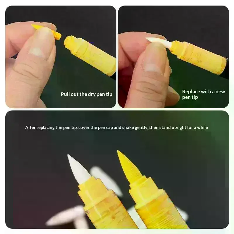 Replacement Tips for Acrylic Markers Soft  10/20Pcs High Absorbency Painting Supplies Art School Home Use