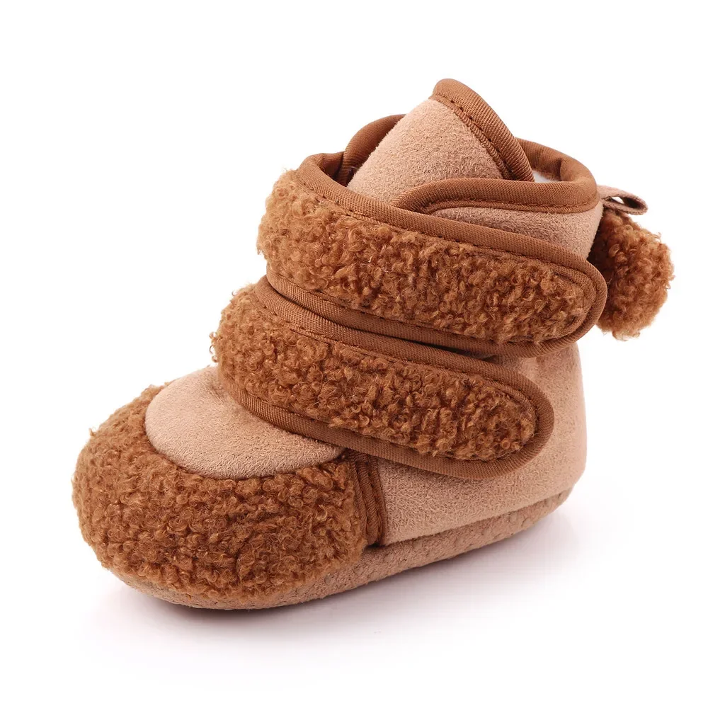 

Baby Winter Boots Infant Toddler Newborn Hook Loop Shoes Girls Boys First Walkers Super Keep Warm Snowfield Booties Boot 0-13M