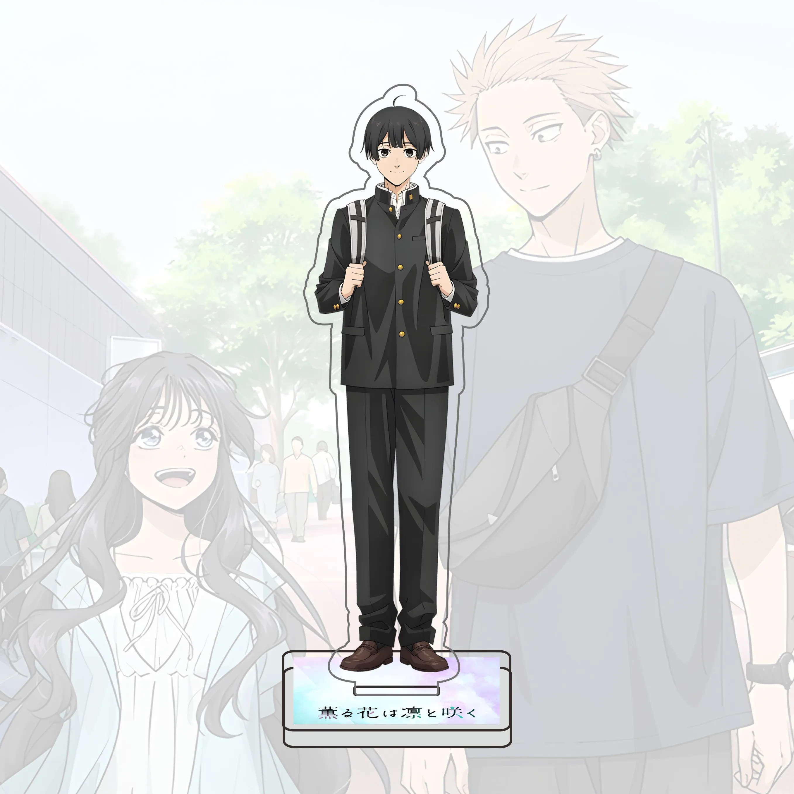 أنيمي زهرة عطرة تزهر مع كرامة 15 سنتيمتر الاكريليك حامل أرقام Rintaro Kaoruko Waguri تأثيري نموذج زخارف مكتب هدية