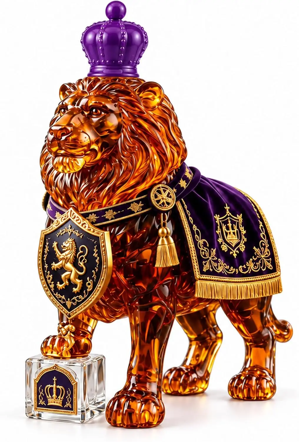 Royal Lion Whiskey Decanter, Borosilicate Glass