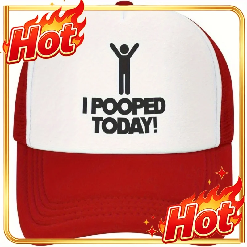 Custom Hat Fabric.1pc Funny Poop Joke Trucker Hat - Bold 