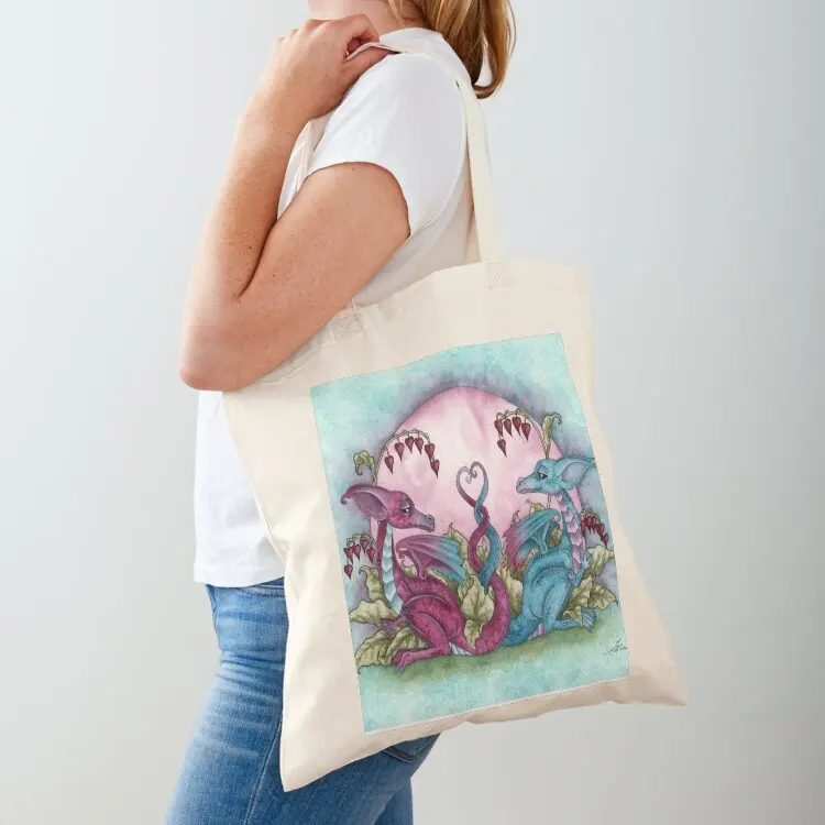 

Love Dragons Tote Bag shopping cart bags Portable shopping bag Custom bag tote university