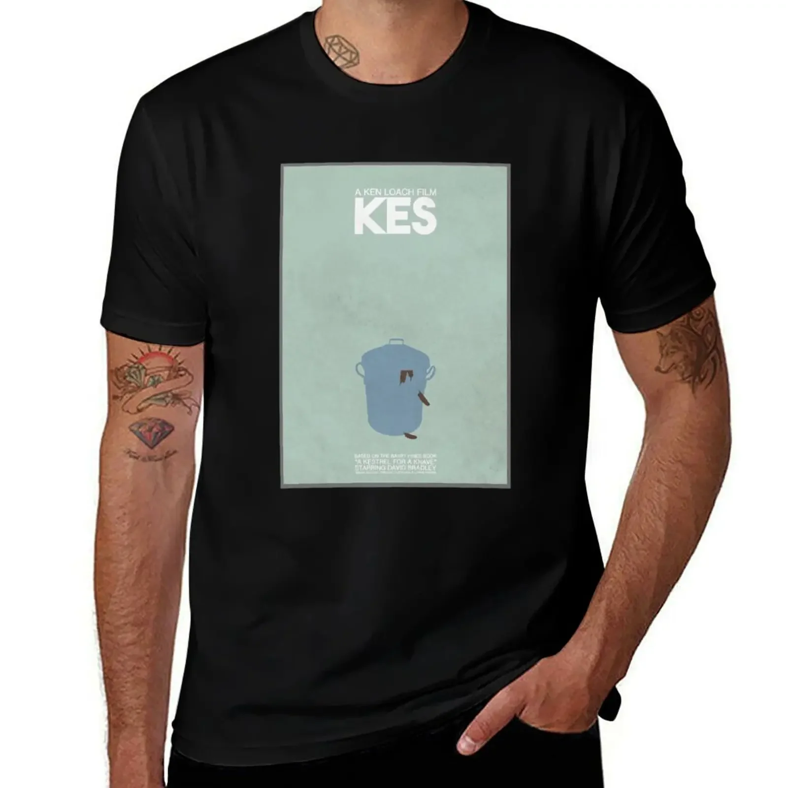 

Kes - Minimalist Movie T-Shirt boys whites summer top mens graphic t-shirts funny