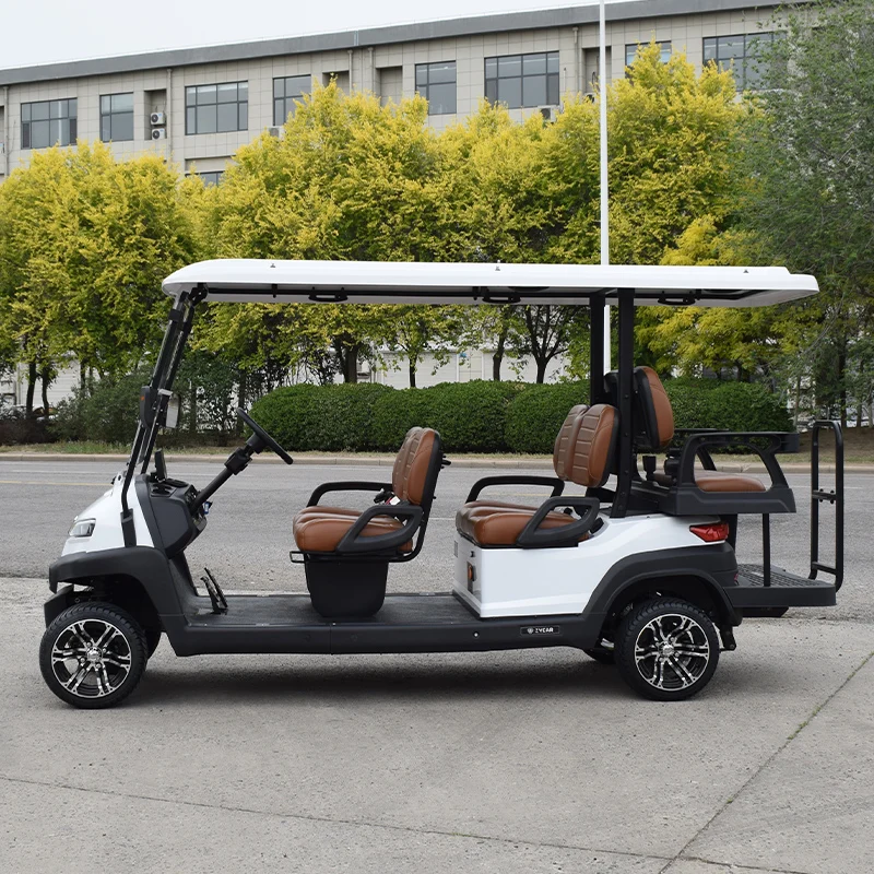 Carro de golfe utilitário elétrico de 6 lugares com bateria para venda