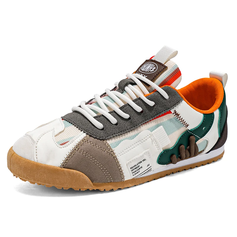 أحذية رياضية كاجوال جديدة للرجال، قابلة للتنفس، مسطحة، خفيفة الوزن ومريحة، أحذية رجالية كبيرة الحجم