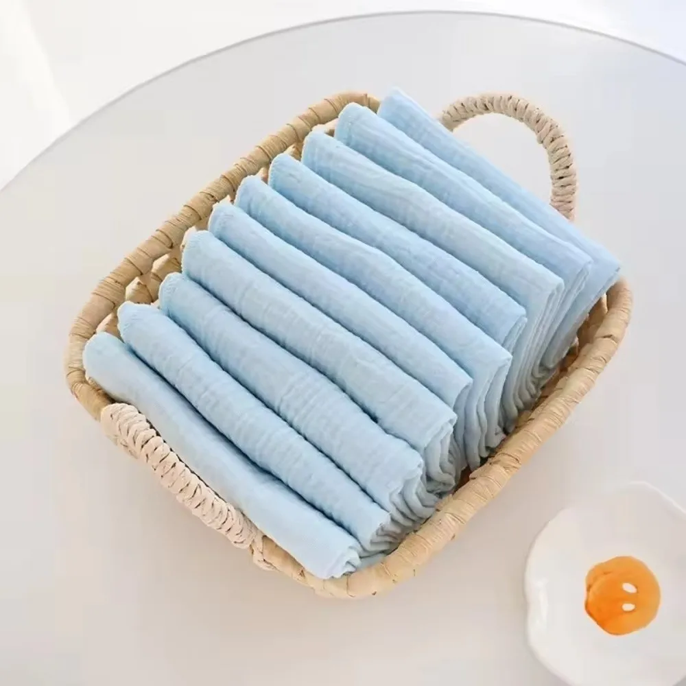 10 قطعة حفاضات قطنية ناعمة قابلة لإعادة الاستخدام ماصة الشاش القماش غطاء حفاضات قابل للغسل تنفس الحفاضات استخدام الرضع #4