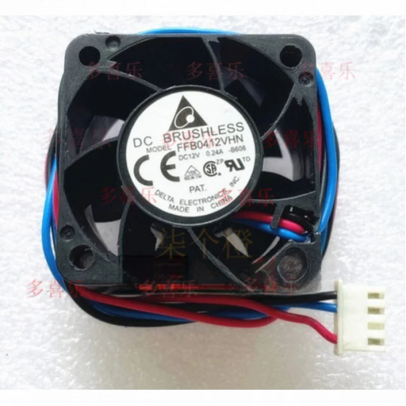 EE  for  DELTA FFB0412VHN -B608 40*40*28mm 12V 0.24A switch cooling fan