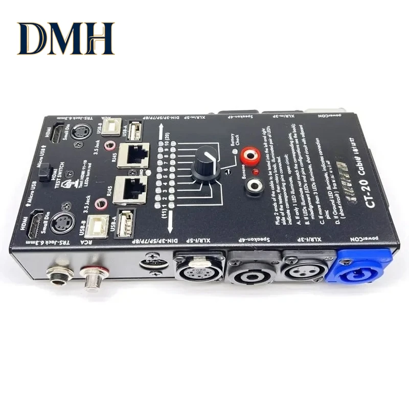 

Многофункциональный тестер линий DMH CT-20: тестер аудиосигналов и HDMI-линий