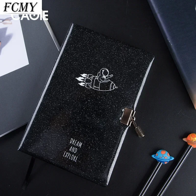 Diary Notebook with Lock Journal Wonderful Notepad Agenda Planner Organizer Cute Note BooK Back To School Traveler Sketchbook a5
