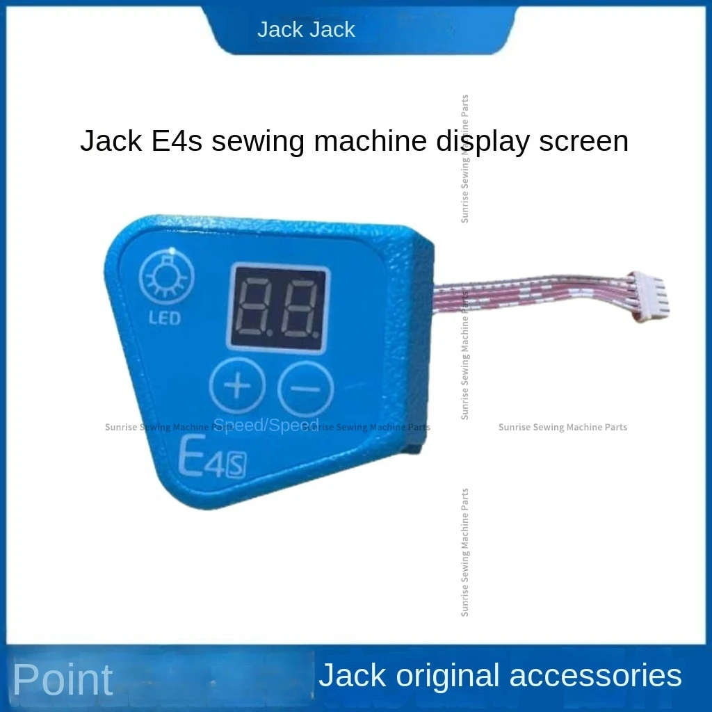 1PCS Original Operation Panel Board Display Screen with Strip Line Plug for Jack E4 E4s Computer Direct Drive Overlock Sewing