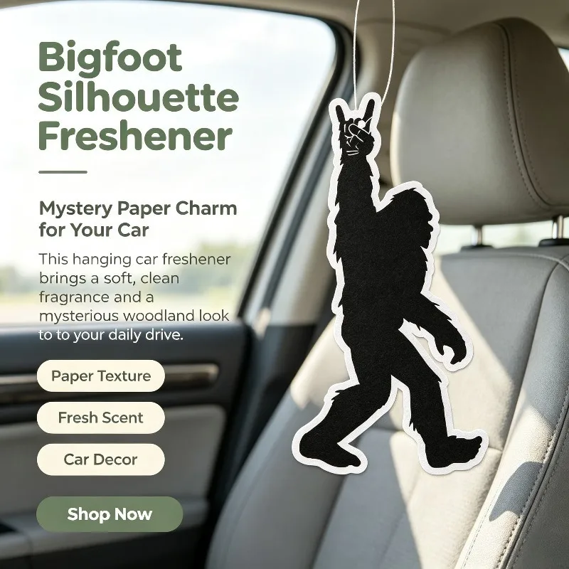 Car Air Freshener Bigfoot Rock On Hand Gesture Hanging Scent Card for Car Interior Rearview Mirror Ornament Gift