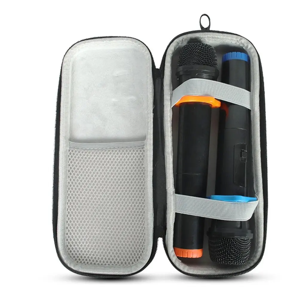 耐衝撃ワイヤレスマイク収納袋ユニバーサルハードカバースピーカーマイクボックスジッパー保護マイクケースステレオ