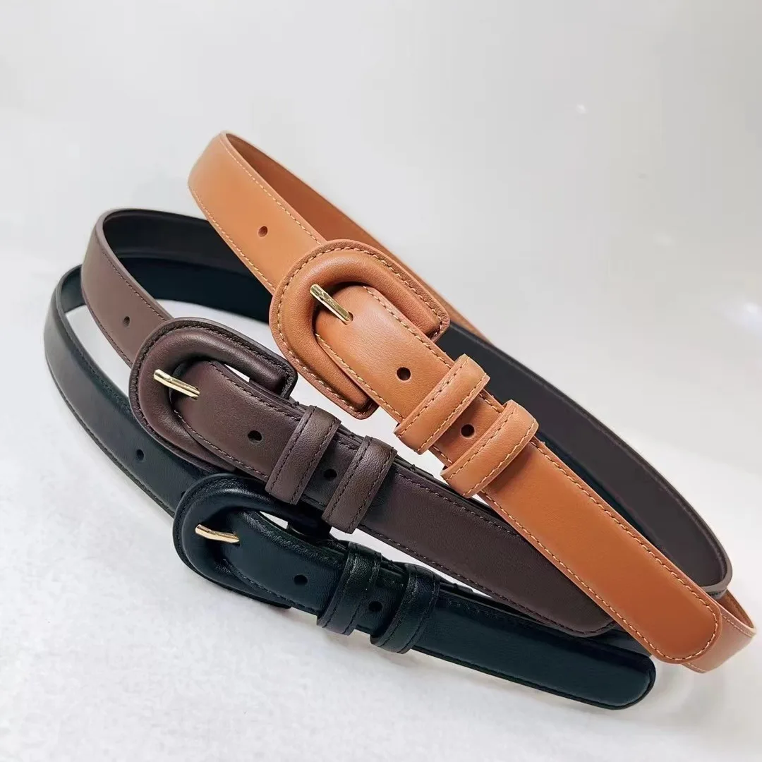 패션 여성 가죽 벨트 럭셔리 스키니 얇은 디자이너 벨트 여성 빈티지 버클 허리띠 다목적 장식 코트 드레스 청바지