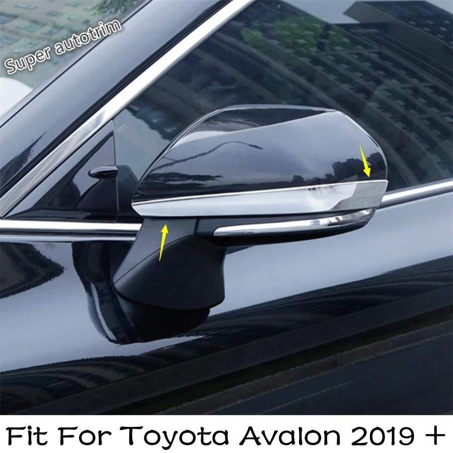 

Chrome Rearview Mirror Decoration Strip Cover Trim 2PCS Fit For Toyota Avalon 2019 - 2022 Accessories Exterior Refit Kit