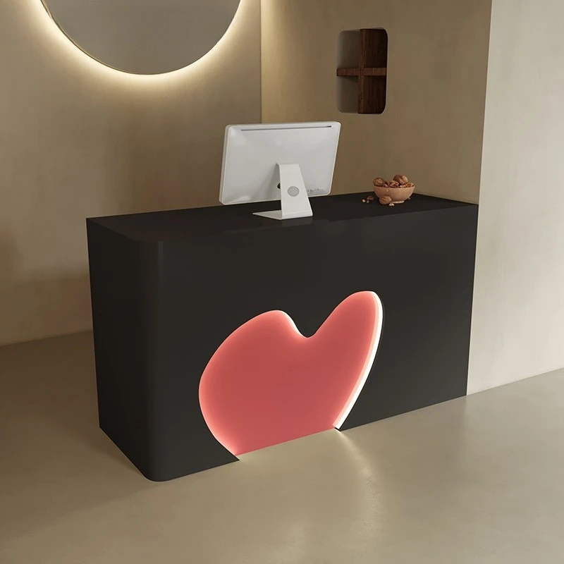 Checkout page Simple clothing store front desk, shopping mall reception counter