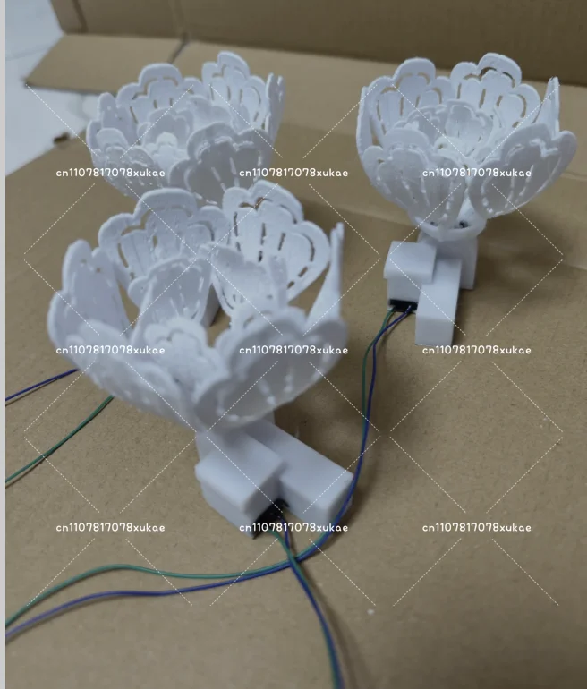 Mini Electric Flower Petal Opener Mini  Mechanical Petal Opener  Simulation Opening and Closing Device DIY Petal Prop DIY