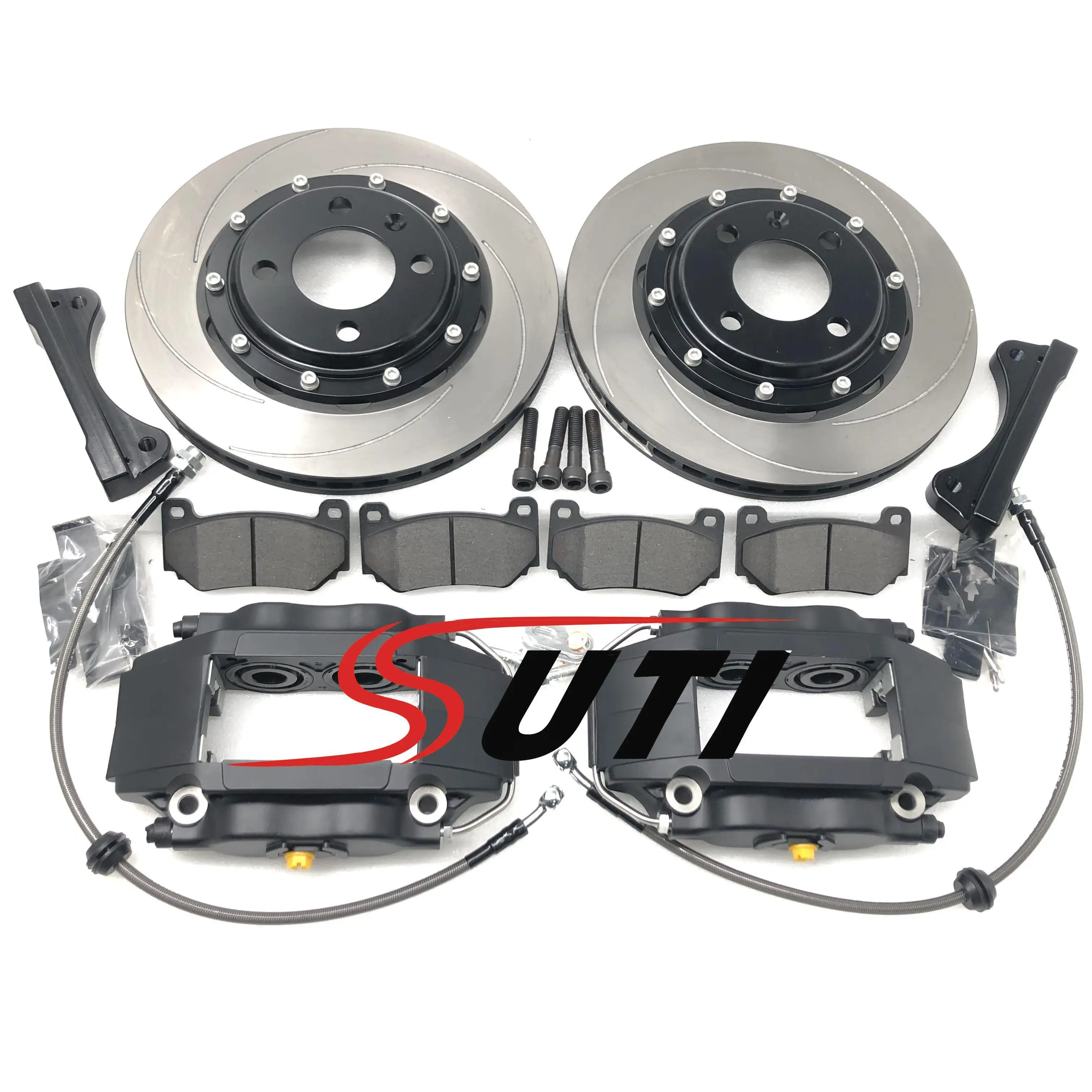 Top Quality Upgrade Car Brake 4 Pot JK7600 Caliper Red Black Yellow for 500 595 Auto Parts