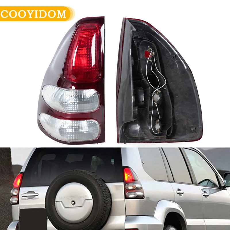 Car Rear Tail Light For Toyota Land Cruiser Prado LC120 2003 2004 2005 2006 2007 2008 2009 Brake Light Taillight Without Bulbs