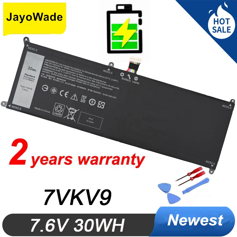 

Factory 7VKV9 9TV5X Laptop Battery For DELL Latitude XPS 12 7000 7275 9250 Series Notebook 7VKV9 7.6V 30WH 7VKV9 Notebook