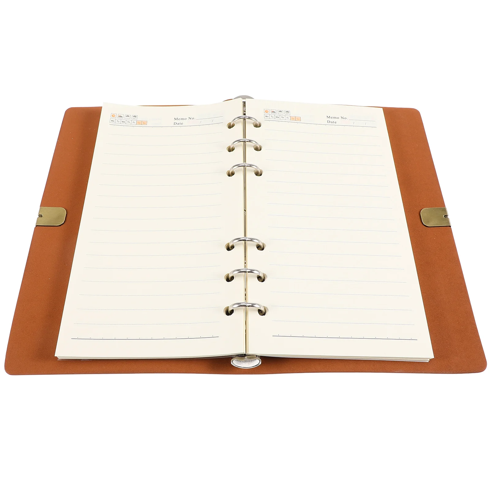 A6 Loose Leaf Notebook Strap Business Notepad Large Capacity Portable Daily Planner Office Supplies