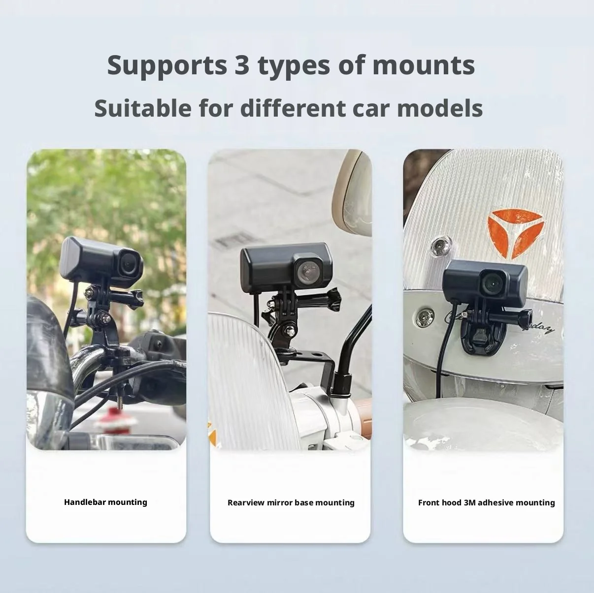 1080P Full HD Motorcycle Dash Cam Built-in WiFi IP66 Waterproof Shockproof Professional Riding Safety Recorder image 5