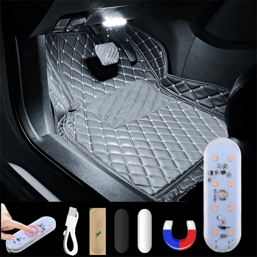 Magnet Indoor Car Light Reading Touch Light LED Caravan RV Car Roof Trunk Light USB Ceiling Lamps Car Roof Interior Light