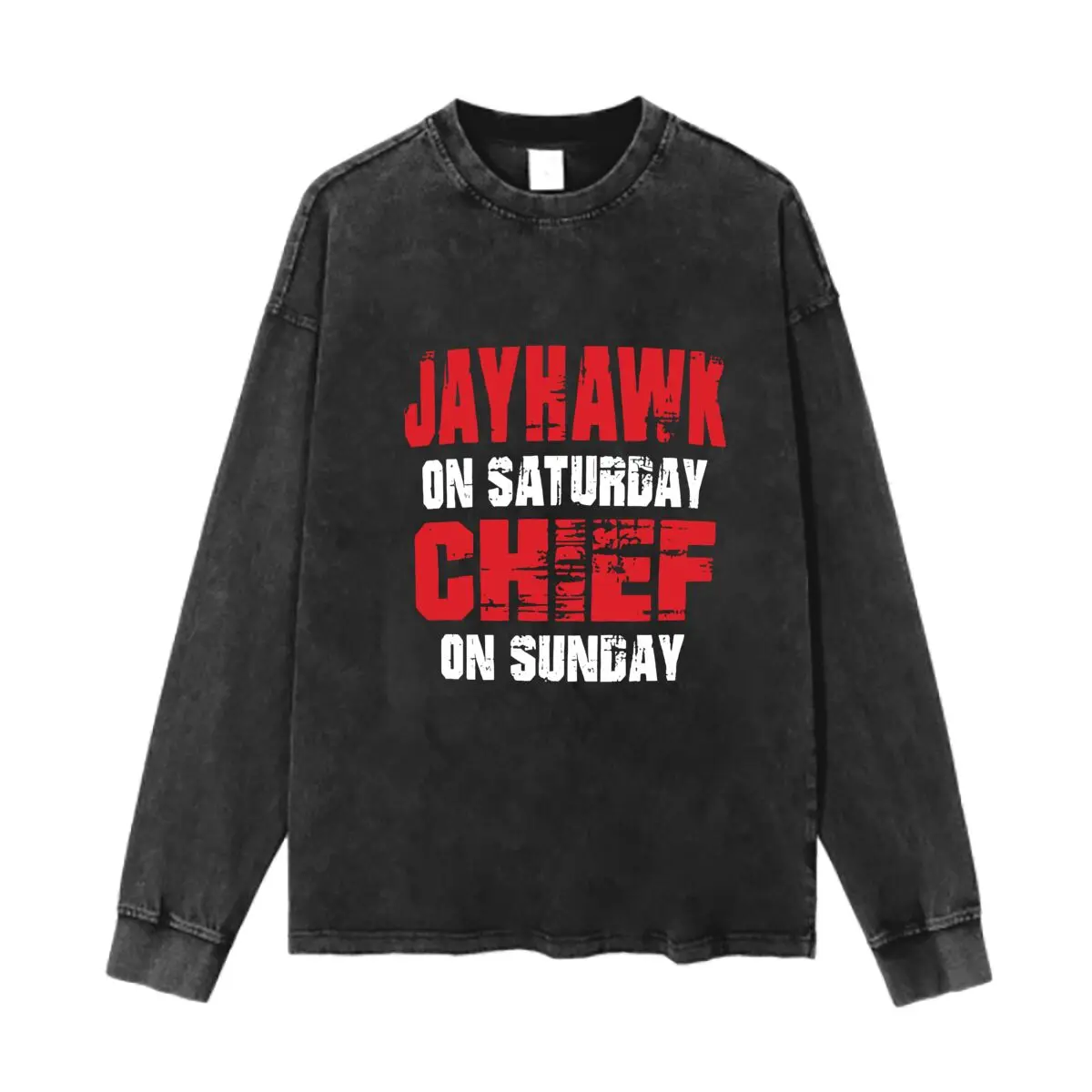 

Jayhawk Chef Sports Weekend Role Design Oversized round Neck Big Size for Men And Women Casual Loose
