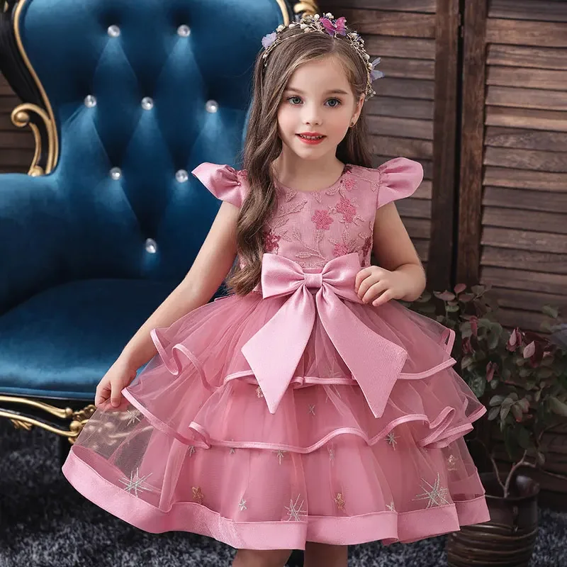 Summer Children Clothing Girls Prom Dresses Fashion Kids Dresses for Girls Sleeveless Kids Girls Party Dress 2-10 Years