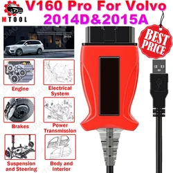 2014D 2015A V160 Pro Car Diagnostic Tool Support For Volvo Till Car Year 2016 Real Check XC60/ S60/ V70/ V50/ V40/ S40 More Cars