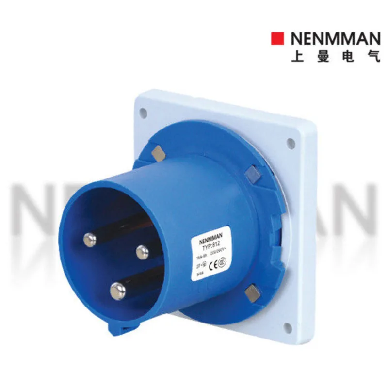 TYP-812 Upper Man Waterproof Industrial Additional Device Plug Model  Protection Grade 44 Current 16A Three Core