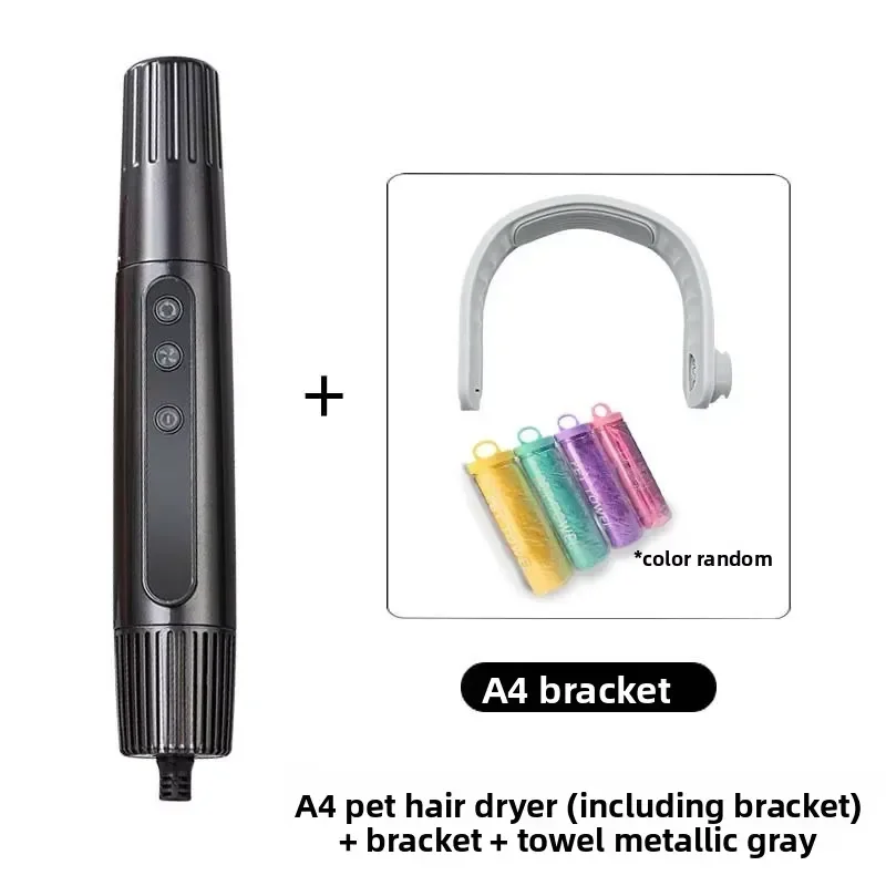 Professional Neck Mount Pet Grooming Blower Low Noise Silent Hair Dryer for Dog Cat Salon Shop Use Powerful Fast Drying Tool