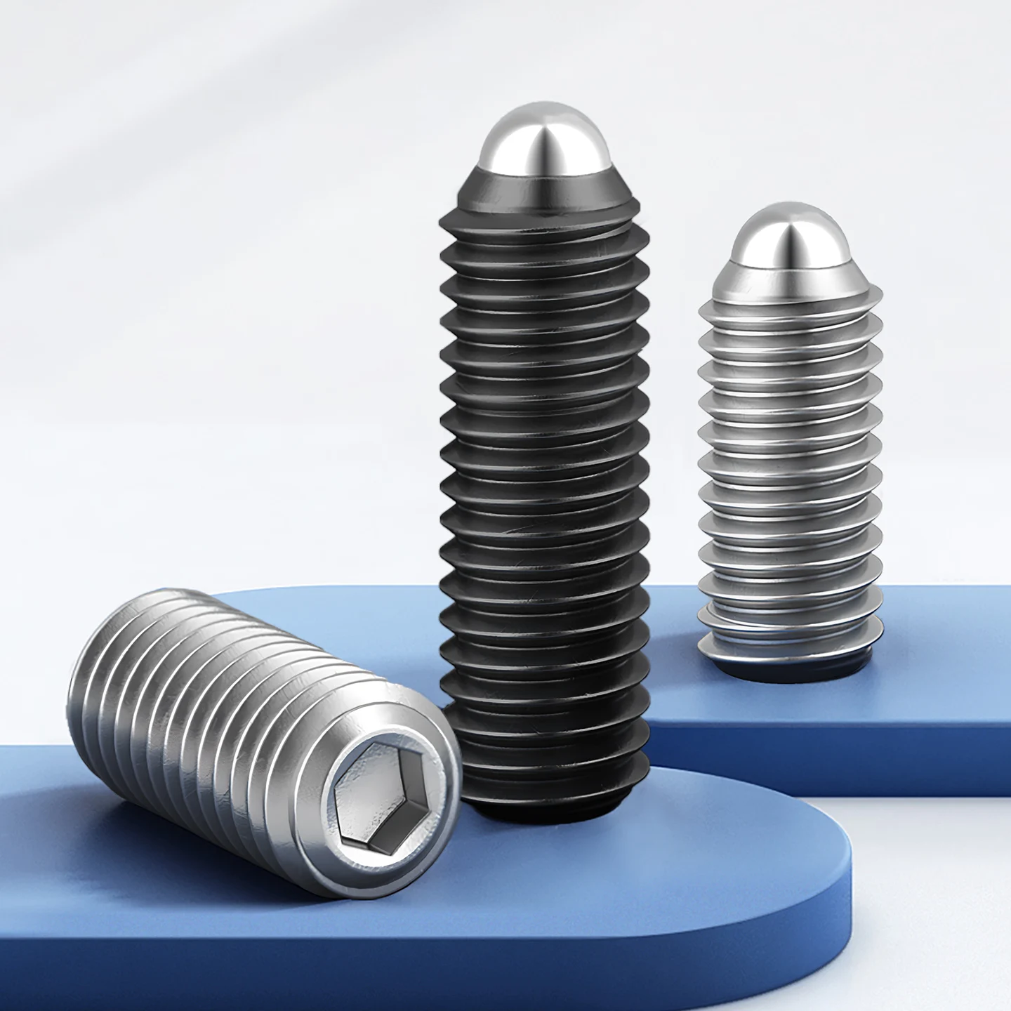 12.9 top wire steel ball spring ball plunger 304 stainless steel ball bead positioning set screw M6 M8 M10 M12 M16