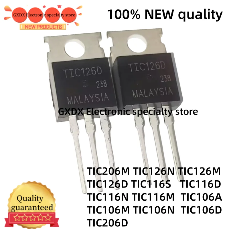10 pcs/lot TIC206D TIC106D TIC106N TIC106M TIC106A TIC116N TIC116M TIC116D TIC116S TIC126D TIC126M TIC126N TIC206M a-220 en S