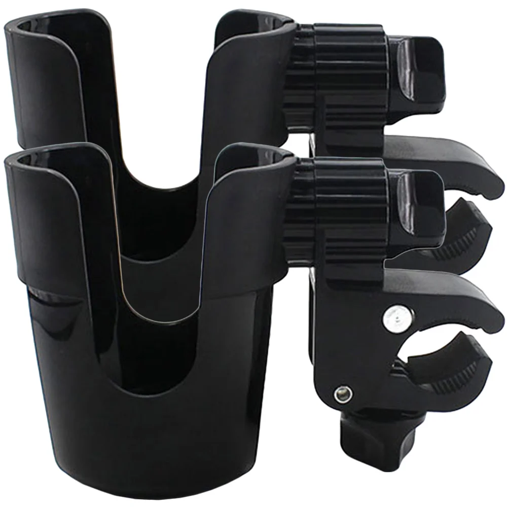 

2pcs Water Bottle Holder Clip On Cup Stroller Drink Bike Cart Adjustable Plastic Container Stand for Baby Milk