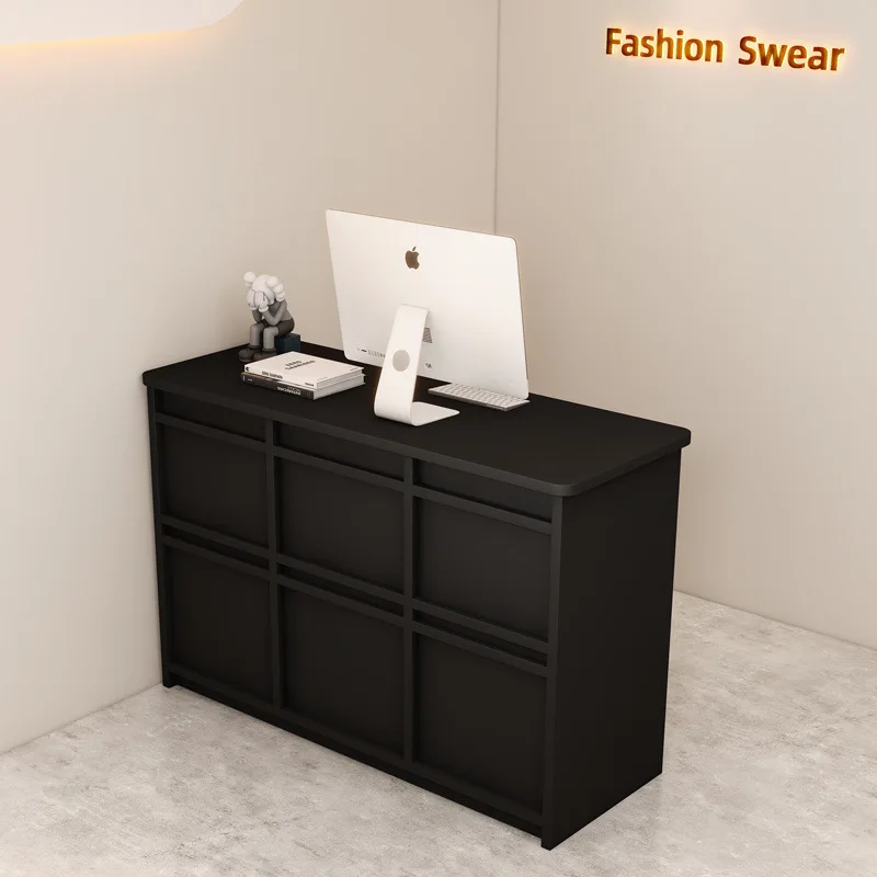 Clothing store checkout page Cream wind reception counter Shop small courtyard bar