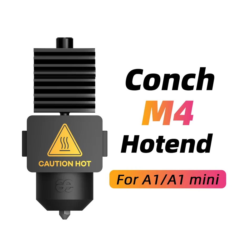 Trianglelab&Phaetus  A1/A1 mini Conch M4 Hotend met 0.2/0.4/0.6/0.8mm afneembare Endcoat Nozzle Voor Bambu Lab A1/A1mini Printer