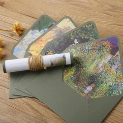 6pcs/lot Painting Envelope High-grade Small Business Supplies Stationery Western Envelopes for Wedding Invitations Postcards