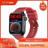 F220 Bluetooth Call Blood Glucose Heart Rate Uric Acid Blood Pressure Monitoring SOS AI Assistant Smart Watch For Men And Women