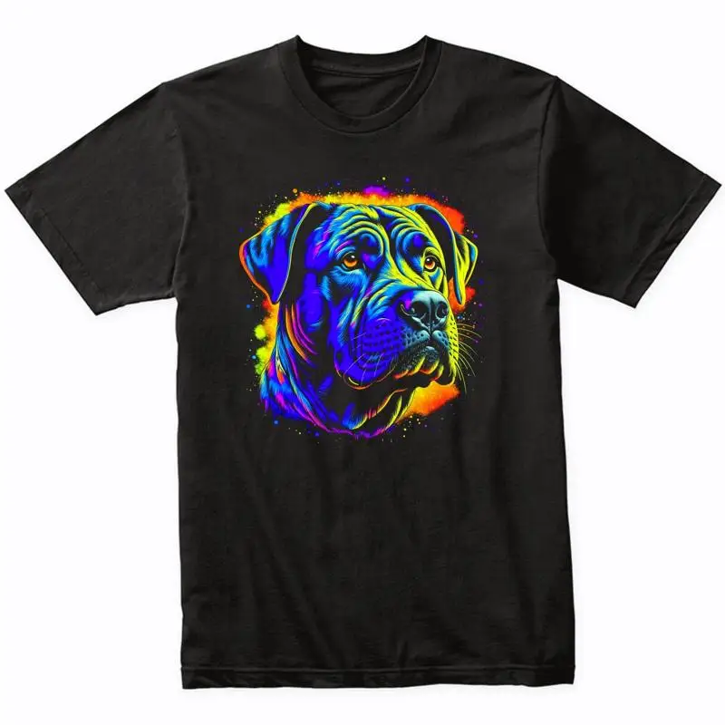 Cane Corso Psychedelic Dog Art T-Shirt - Cane Corso Owner Gift Cane Corso Shirt