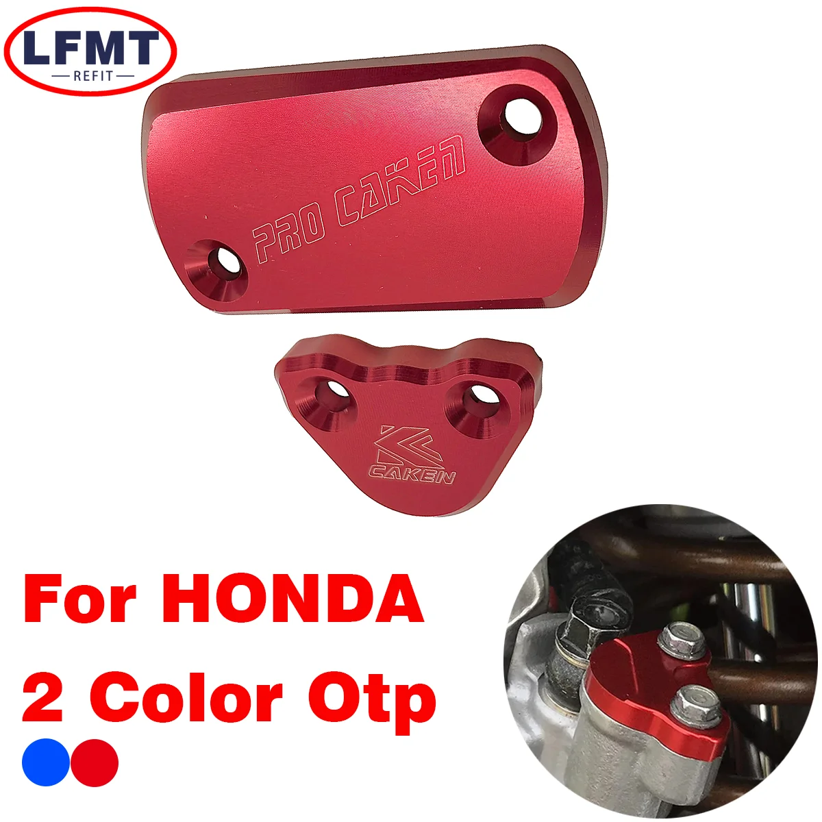 

Motorcycle CNC Front Rear Brake Fluid Reservoir CoverB For HONDA CR 125R 250R CRF 150R 250X 450R 450X 250RX 450RX 250F 450L 2021