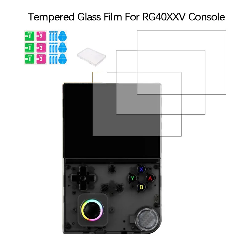 Protecteur d'écran pour Anbernic RG40XXV, accessoires, Film anti-rayures pour Console de jeu portable en verre trempé RG40XX V