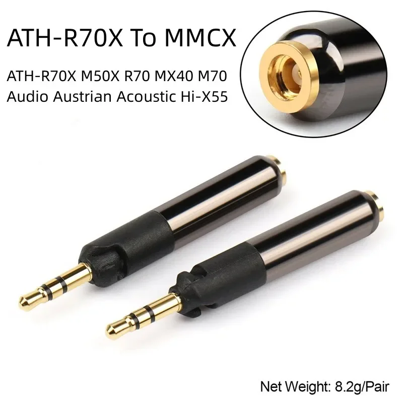 Audio Adapter HD700 1840 1440 R70X HD25 HD600 HD650 HD800 To MMCX Connector Female Jack Earphone Converter Consumer Electronics