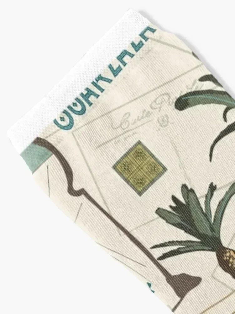 Morocco - Vintage Postcard Socks japanese fashion winter gifts Heating sock christmass gift Socks For Men Women's