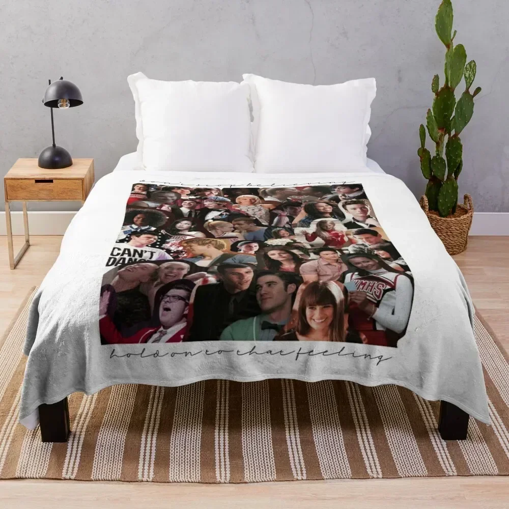Glee Collage Throw Blanket Easy Care Comfortable Blanket for Couch
